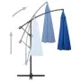 Sombrilla colgante con palo de aluminio azul 3 m de vidaXL, Sombrillas - Ref: Foro24-47227, Precio: 137,37 €, Descuento: %