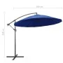 Sombrilla colgante con palo de aluminio azul 3 m de vidaXL, Sombrillas - Ref: Foro24-47227, Precio: 137,37 €, Descuento: %