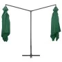 Sombrilla doble de jardín palo de acero verde 250x250 cm de vidaXL, Sombrillas - Ref: Foro24-47320, Precio: 133,57 €, Descuen...