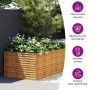 Jardinera de acero corten 479x100x69 cm en Macetas y jardineras | Comprar online en Foru.es