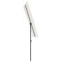 Sombrilla de jardín con palo de aluminio blanco arena 180x110cm de vidaXL, Sombrillas - Ref: Foro24-47329, Precio: 42,42 €, D...