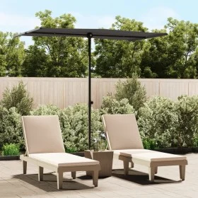 Anthracite gray aluminum pole garden umbrella 180x110 cm by vidaXL, Umbrellas - Ref: Foro24-47330, Price: 41,64 €, Discount: %