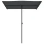 Anthracite gray aluminum pole garden umbrella 180x110 cm by vidaXL, Umbrellas - Ref: Foro24-47330, Price: 41,64 €, Discount: %