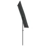 Anthracite gray aluminum pole garden umbrella 180x110 cm by vidaXL, Umbrellas - Ref: Foro24-47330, Price: 41,64 €, Discount: %