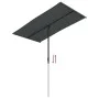Anthracite gray aluminum pole garden umbrella 180x110 cm by vidaXL, Umbrellas - Ref: Foro24-47330, Price: 41,64 €, Discount: %
