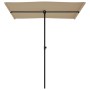 Sombrilla de jardín con palo de aluminio gris taupe 180x110 cm de vidaXL, Sombrillas - Ref: Foro24-47331, Precio: 46,28 €, De...
