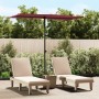 Sombrilla de jardín con palo de aluminio rojo burdeos 180x110cm de vidaXL, Sombrillas - Ref: Foro24-47332, Precio: 61,29 €, D...