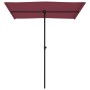 Sombrilla de jardín con palo de aluminio rojo burdeos 180x110cm de vidaXL, Sombrillas - Ref: Foro24-47332, Precio: 61,29 €, D...