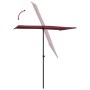Sombrilla de jardín con palo de aluminio rojo burdeos 180x110cm de vidaXL, Sombrillas - Ref: Foro24-47332, Precio: 61,29 €, D...
