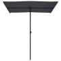 Sombrilla de jardín con palo de aluminio negro 180x110 cm de vidaXL, Sombrillas - Ref: Foro24-47334, Precio: 42,42 €, Descuen...