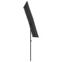 Sombrilla de jardín con palo de aluminio negro 180x110 cm de vidaXL, Sombrillas - Ref: Foro24-47334, Precio: 41,64 €, Descuen...