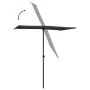 Sombrilla de jardín con palo de aluminio negro 180x110 cm de vidaXL, Sombrillas - Ref: Foro24-47334, Precio: 41,64 €, Descuen...