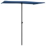 Sombrilla de jardín con palo de aluminio azul celeste 180x110cm de vidaXL, Sombrillas - Ref: Foro24-47335, Precio: 45,25 €, D...