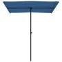Sombrilla de jardín con palo de aluminio azul celeste 180x110cm de vidaXL, Sombrillas - Ref: Foro24-47335, Precio: 41,61 €, D...