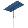 Sombrilla de jardín con palo de aluminio azul celeste 180x110cm de vidaXL, Sombrillas - Ref: Foro24-47335, Precio: 41,61 €, D...