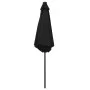 Sombrilla con luces LED y palo de aluminio negro 270 cm de vidaXL, Sombrillas - Ref: Foro24-47358, Precio: 84,70 €, Descuento: %