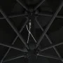 Sombrilla con luces LED y palo de aluminio negro 270 cm de vidaXL, Sombrillas - Ref: Foro24-47358, Precio: 84,70 €, Descuento: %