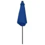 Sombrilla con luces LED y palo de aluminio azul azure 270 cm de vidaXL, Sombrillas - Ref: Foro24-47359, Precio: 88,37 €, Desc...