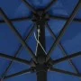 Sombrilla con luces LED y palo de aluminio azul azure 270 cm de vidaXL, Sombrillas - Ref: Foro24-47359, Precio: 88,37 €, Desc...