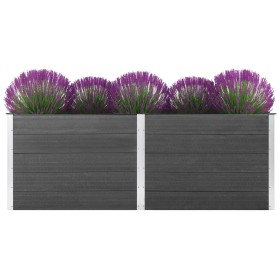 Arriate de WPC gris 250x50x91 cm de vidaXL, Maceteros y jardineras - Ref: Foro24-49058, Precio: 471,04 €, Descuento: %