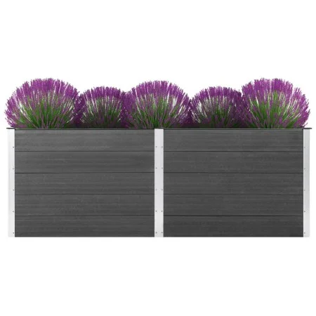Arriate de WPC gris 250x50x91 cm de vidaXL, Maceteros y jardineras - Ref: Foro24-49058, Precio: 555,58 €, Descuento: %