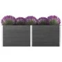 Arriate de WPC gris 250x50x91 cm de vidaXL, Maceteros y jardineras - Ref: Foro24-49058, Precio: 555,58 €, Descuento: %