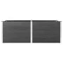 Arriate de WPC gris 250x50x91 cm de vidaXL, Maceteros y jardineras - Ref: Foro24-49058, Precio: 555,58 €, Descuento: %