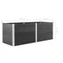 Arriate de WPC gris 250x50x91 cm de vidaXL, Maceteros y jardineras - Ref: Foro24-49058, Precio: 555,58 €, Descuento: %