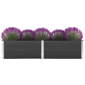 Arriate de WPC gris 250x100x54 cm de vidaXL, Maceteros y jardineras - Ref: Foro24-49059, Precio: 309,98 €, Descuento: %
