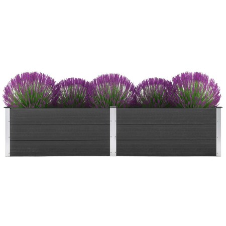 Arriate de WPC gris 250x100x54 cm de vidaXL, Maceteros y jardineras - Ref: Foro24-49059, Precio: 309,98 €, Descuento: %