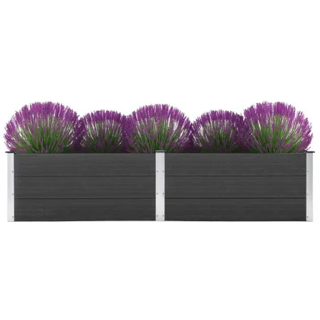 Arriate de WPC gris 250x100x54 cm de vidaXL, Maceteros y jardineras - Ref: Foro24-49059, Precio: 335,02 €, Descuento: %