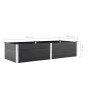 Arriate de WPC gris 250x100x54 cm de vidaXL, Maceteros y jardineras - Ref: Foro24-49059, Precio: 309,98 €, Descuento: %
