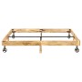 Estructura de cama de madera maciza de mango 200x200 cm de vidaXL, Camas y somieres - Ref: Foro24-285916, Precio: 152,48 €, D...