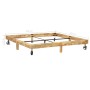 Estructura de cama de madera maciza de mango 200x200 cm de vidaXL, Camas y somieres - Ref: Foro24-285916, Precio: 152,48 €, D...