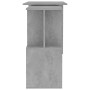 Escritorio de esquina contrachapada gris hormigón 200x50x76 cm de vidaXL, Escritorios - Ref: Foro24-801102, Precio: 109,40 €,...