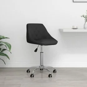 Silla de oficina giratoria de cuero sintético negro de vidaXL, Sillas de oficina - Ref: Foro24-335190, Precio: 91,08 €, Descu...