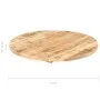 Round table top solid mango wood 25-27 mm 70cm by vidaXL, Table tops - Ref: Foro24-286007, Price: 97,53 €, Discount: %
