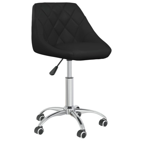 Silla de comedor giratoria cuero sintético negro de vidaXL, Sillas de comedor - Ref: Foro24-3088686, Precio: 92,77 €, Descuen...