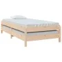 Cama apilable de madera pino maciza 80x200 cm de vidaXL, Camas y somieres - Ref: Foro24-820402, Precio: 98,95 €, Descuento: %