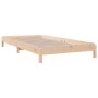 Cama apilable de madera pino maciza 80x200 cm de vidaXL, Camas y somieres - Ref: Foro24-820402, Precio: 100,54 €, Descuento: %