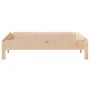 Cama apilable de madera pino maciza 80x200 cm de vidaXL, Camas y somieres - Ref: Foro24-820402, Precio: 98,95 €, Descuento: %