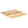 Superficie de mesa madera maciza de mango 25-27 mm 80x80 cm de vidaXL, Tableros para mesas - Ref: Foro24-286030, Precio: 121,...