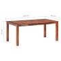 Mesa de comedor de madera maciza de sheesham 180x90x76 cm de vidaXL, Mesas de cocina y de comedor - Ref: Foro24-288113, Preci...