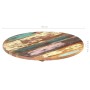 Tablero de mesa redonda 50 cm 25-27 mm madera maciza reciclada de vidaXL, Tableros para mesas - Ref: Foro24-286037, Precio: 5...