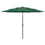 Sombrilla de jardín de 3 niveles con palo de aluminio verde 3 m en Sombrillas | Comprar online en Foru.es