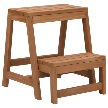 Taburete con peldaños plegable madera maciza de abeto de vidaXL, Taburetes escaleras - Ref: Foro24-315299, Precio: 68,96 €, D...