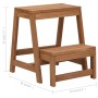 Taburete con peldaños plegable madera maciza de abeto de vidaXL, Taburetes escaleras - Ref: Foro24-315299, Precio: 68,96 €, D...