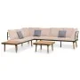 Set muebles de jardín 4 piezas y cojines madera maciza acacia de vidaXL, Conjuntos de jardín - Ref: Foro24-316641, Precio: 58...