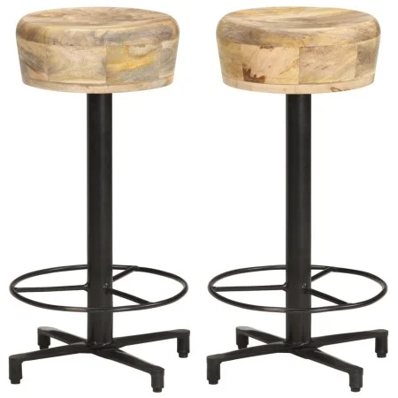 Kitchen stools 2 units solid mango wood 66 cm by vidaXL, Kitchen stools - Ref: Foro24-321962, Price: 144,95 €, Discount: %