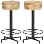 Taburetes de cocina 2 unidades madera maciza de mango 66 cm de vidaXL, Taburetes de cocina - Ref: Foro24-321962, Precio: 147,...
